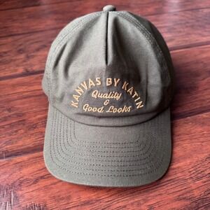 Katin Kanvas Snapback Hat Mens OS Olive Green Canvas Embroidered Retro Surf